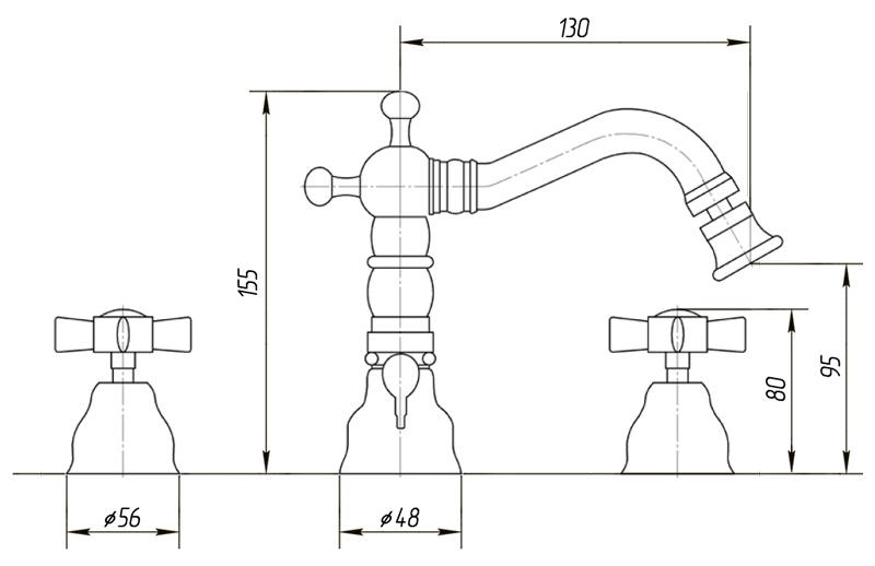 Смеситель для биде Migliore Princeton ML.PRN-825.CR хром