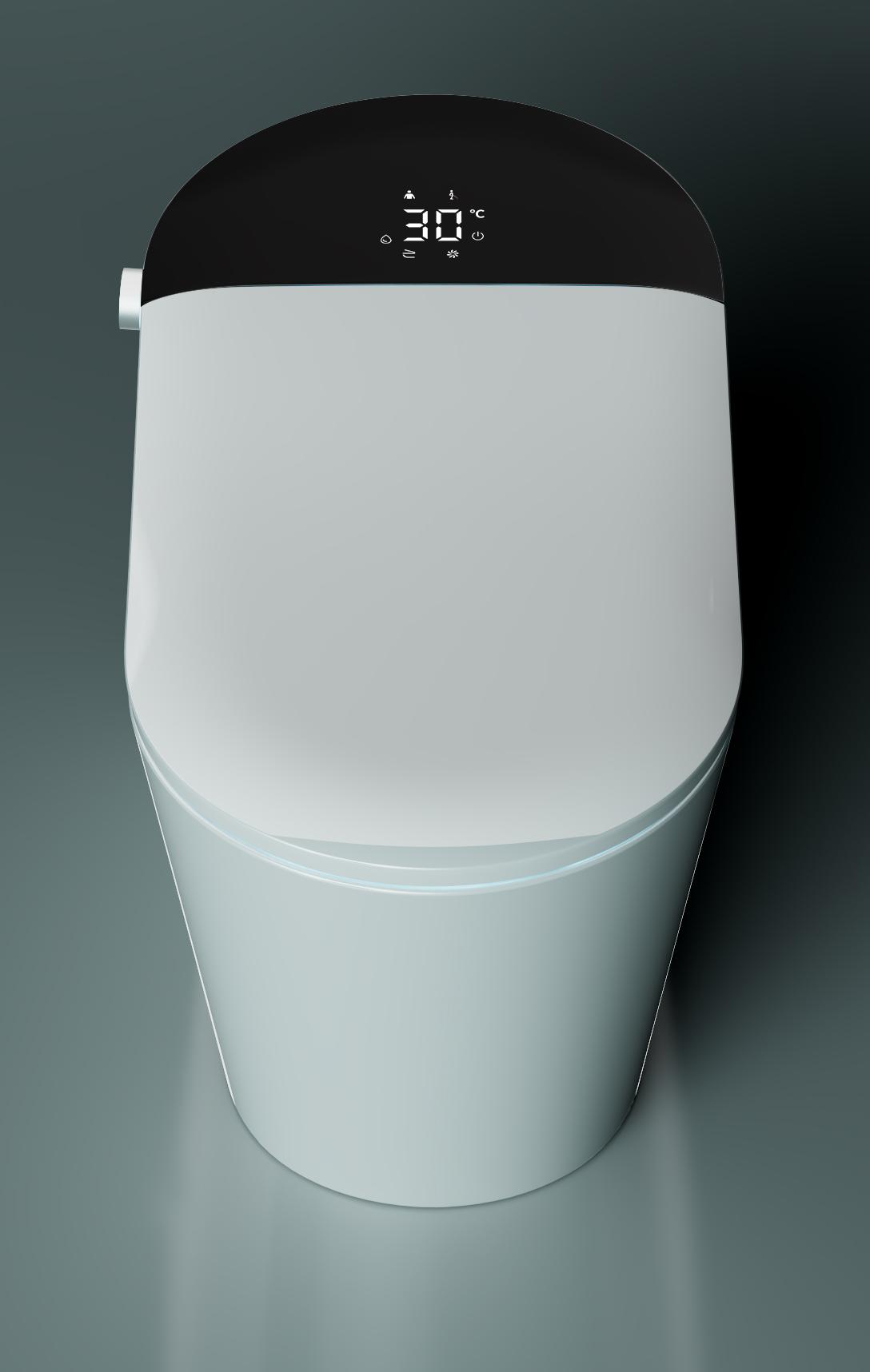 Электронный приставной унитаз Timo TЕ-741B с функцией биде