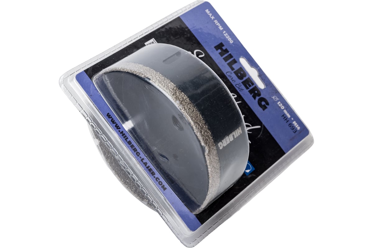 Коронка алмазная Super Hard 120 мм, M14 Hilberg HH693