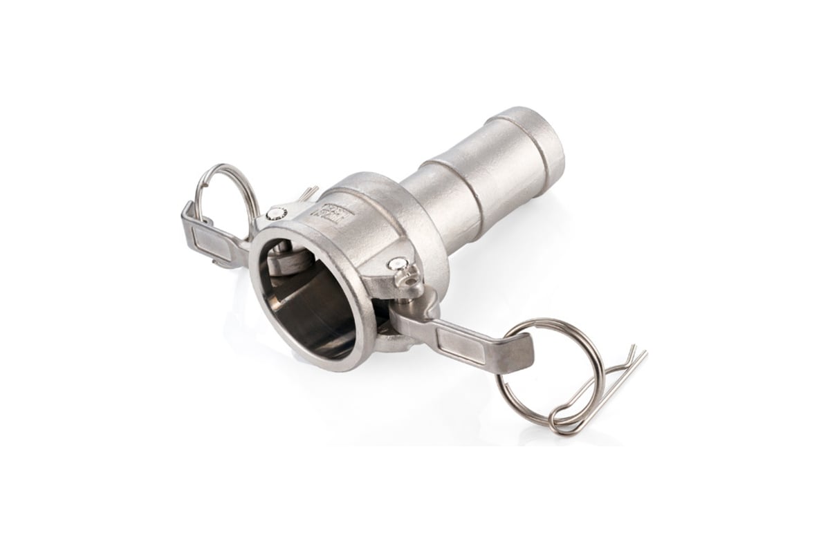 Камлок тип С TITAN LOCK серия EcoLine розетка с хвостовиком 1 1/2, AISI304 TL150CSS-EL