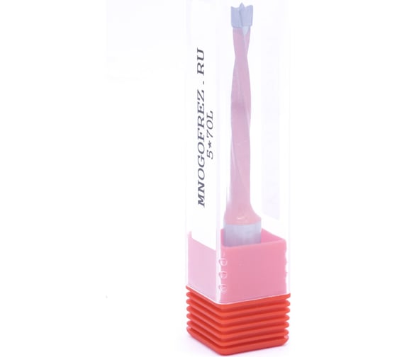 Сверло присадочное усиленное глухое KJ2-A50201L (5х70 мм; хв-к 10 мм; левое вращение) МНОГОФРЕЗ 6636