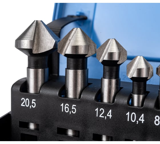 Набор зенковок 6.3-20.5 мм, HSS Co5 ФТ 120000