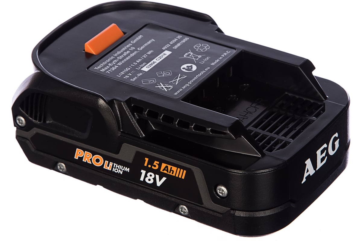 Аккумулятор L1815G (18В; 1.5 А*ч; Li-Ion) AEG 4932459425