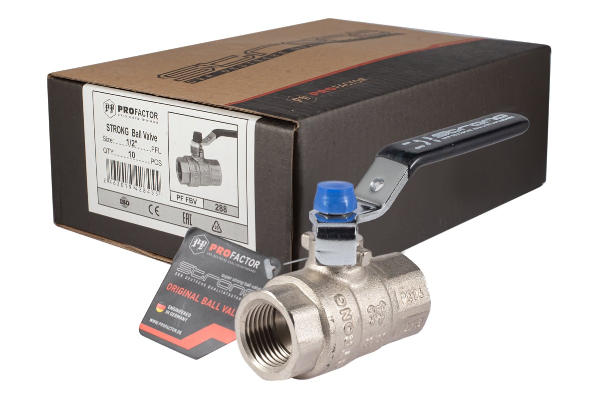 Шаровой кран PROFACTOR PF STRONG ручка рычаг, в/н 1/2 дюйма PF FBV 288