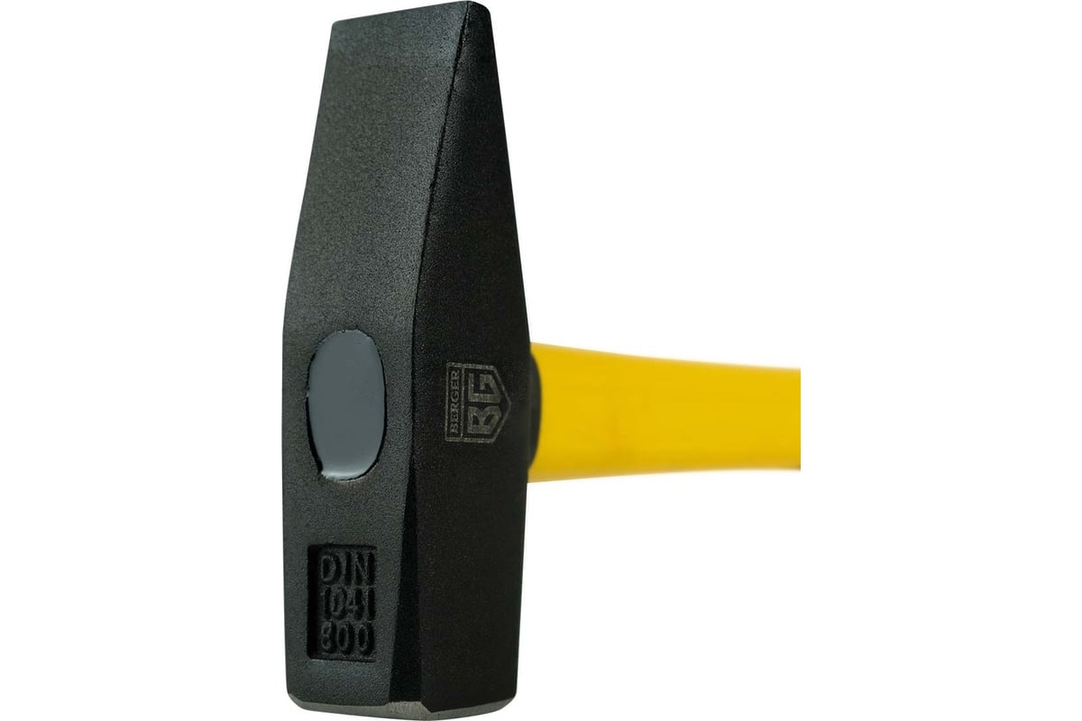 Слесарный молоток Berger BG кованый, фиберглассовая рукоятка, 800 г BG1515
