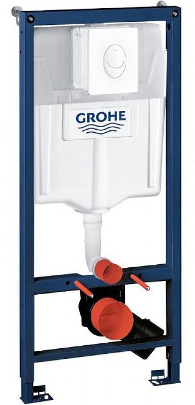 Подвесной унитаз Grohe Solido 39117000 комплект 4в1, белый