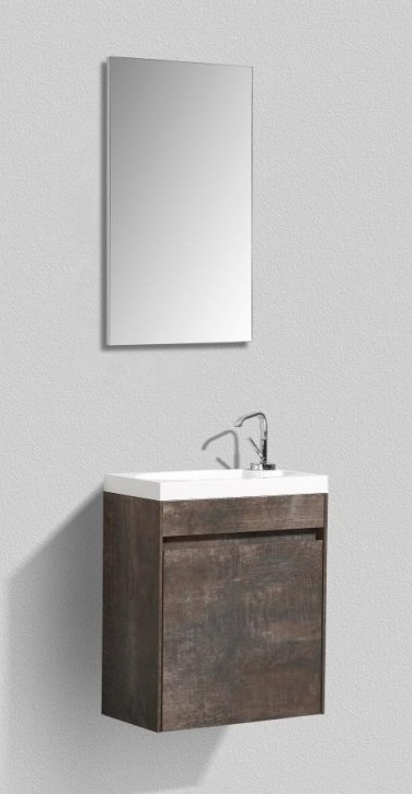 Тумба с раковиной BelBagno Pietra Mini 46 см, левосторонняя Stone