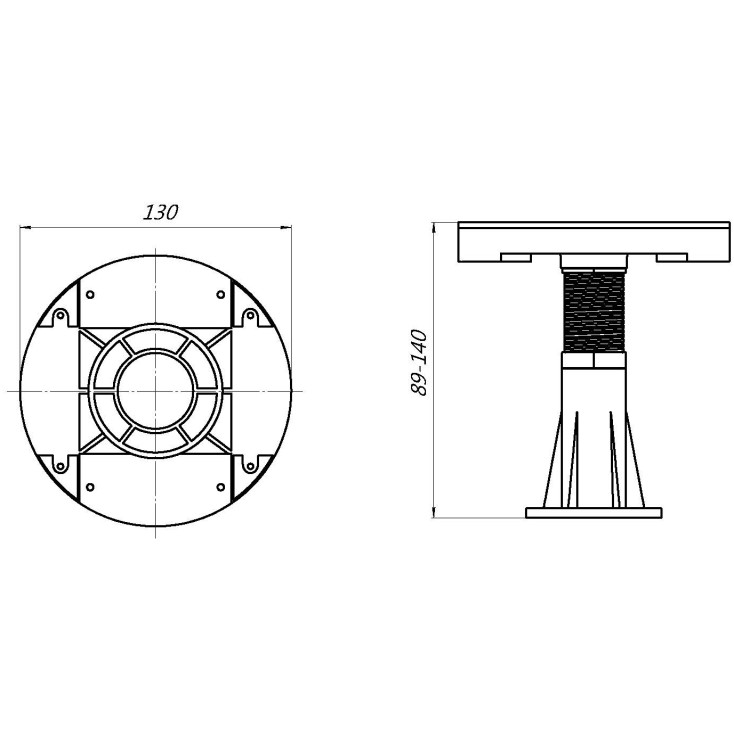 Ножки для поддона Grossman GR-S8, 8 шт.