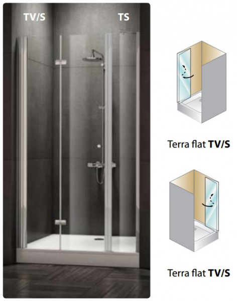 Душевая дверь Kolpa-San Terra flat TV/S 80 D