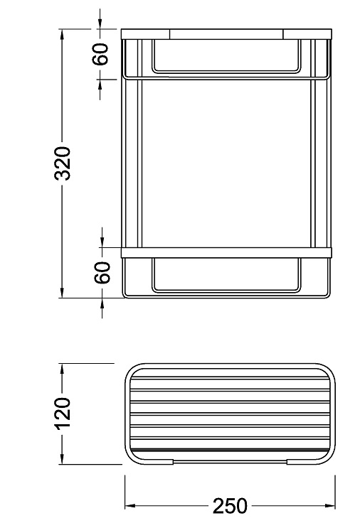 Полка Timo Nelson 150083/00 chrome