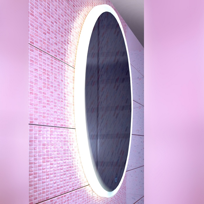 Зеркало Бриклаер Эстель-3 60 см с подсветкой, сенсор на зеркале, 4627125414350