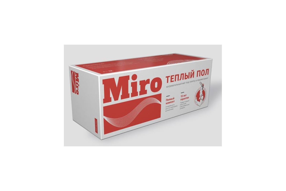 Теплый пол Miro нагревательный мат 1,5 кв.м - 225 Вт 2403