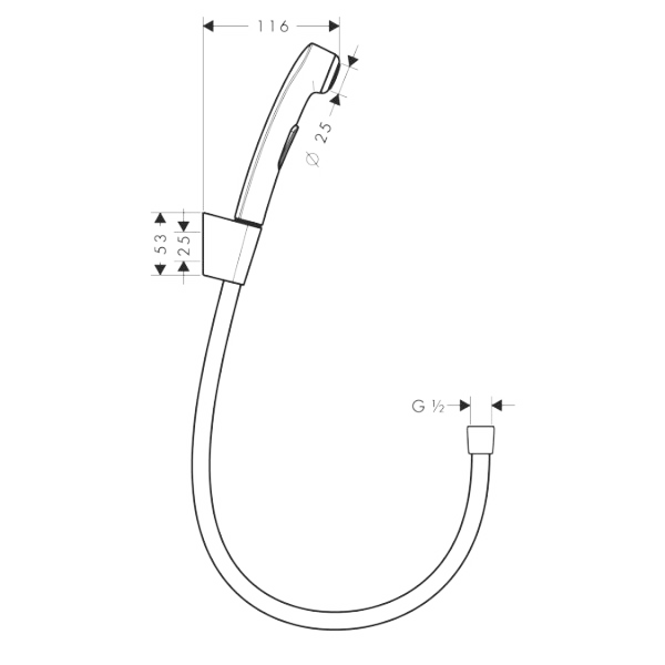 Гигиенический душ Hansgrohe 32128000