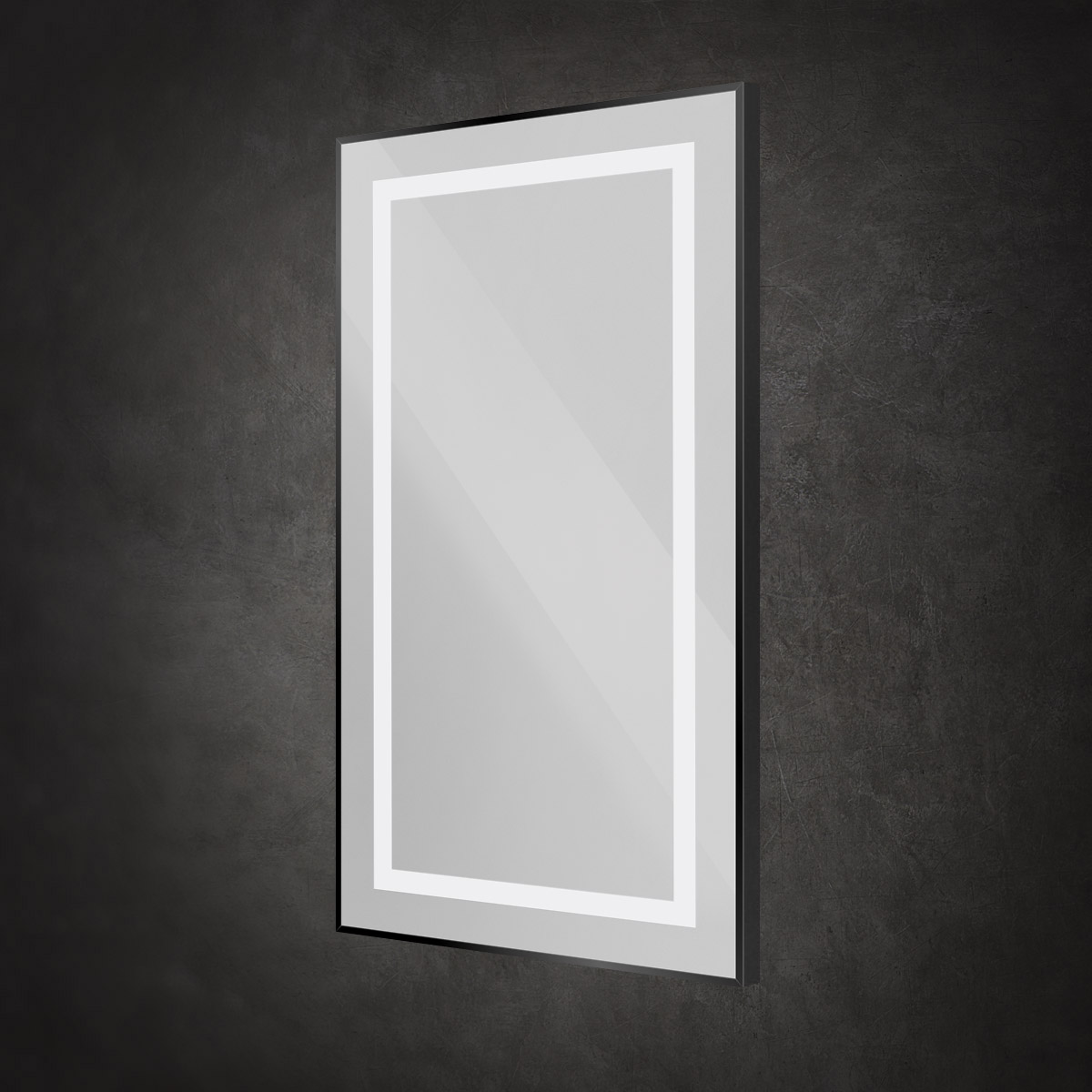 Зеркало BelBagno SPC-KRAFT-500-900-SENS-NERO 50x90 см сенсорный выключатель, черный