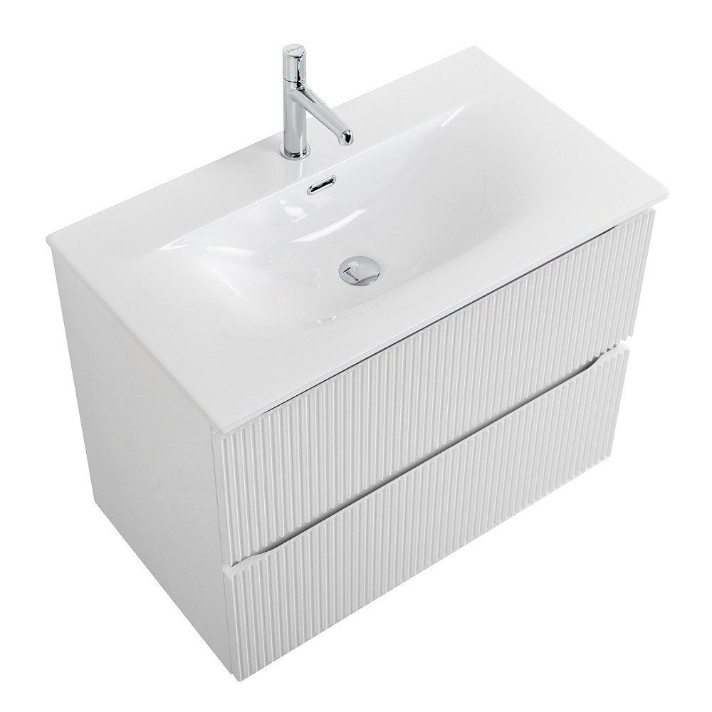 Тумба с раковиной BelBagno Uno 80 см Bianco Opaco