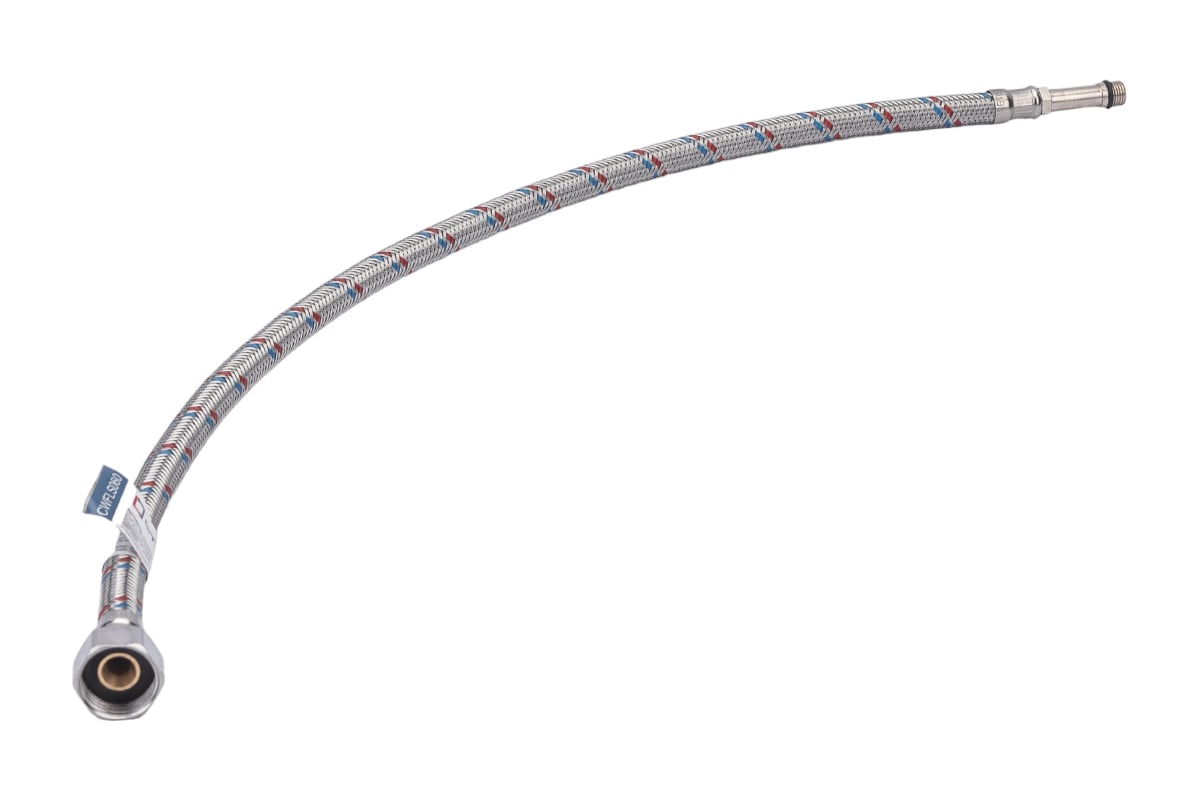 Подводка для смесителей СТМ сталь, 1/2xM10x60 см., длинный штуцер CWFLS060