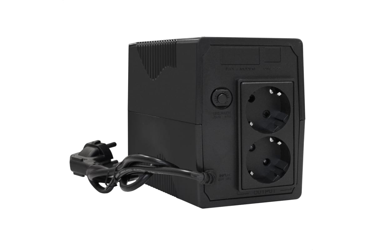 Источник бесперебойного питания Exegate Power Back BNB-1000.LED.AVR.2Schuko, Black 292785
