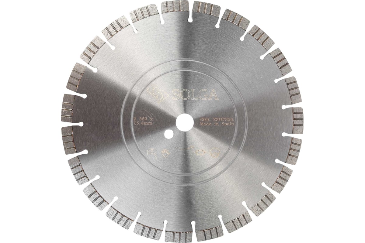 Диск алмазный сегментный (350х25,4/20 мм) PROFESSIONAL15 Solga Diamant 23117350