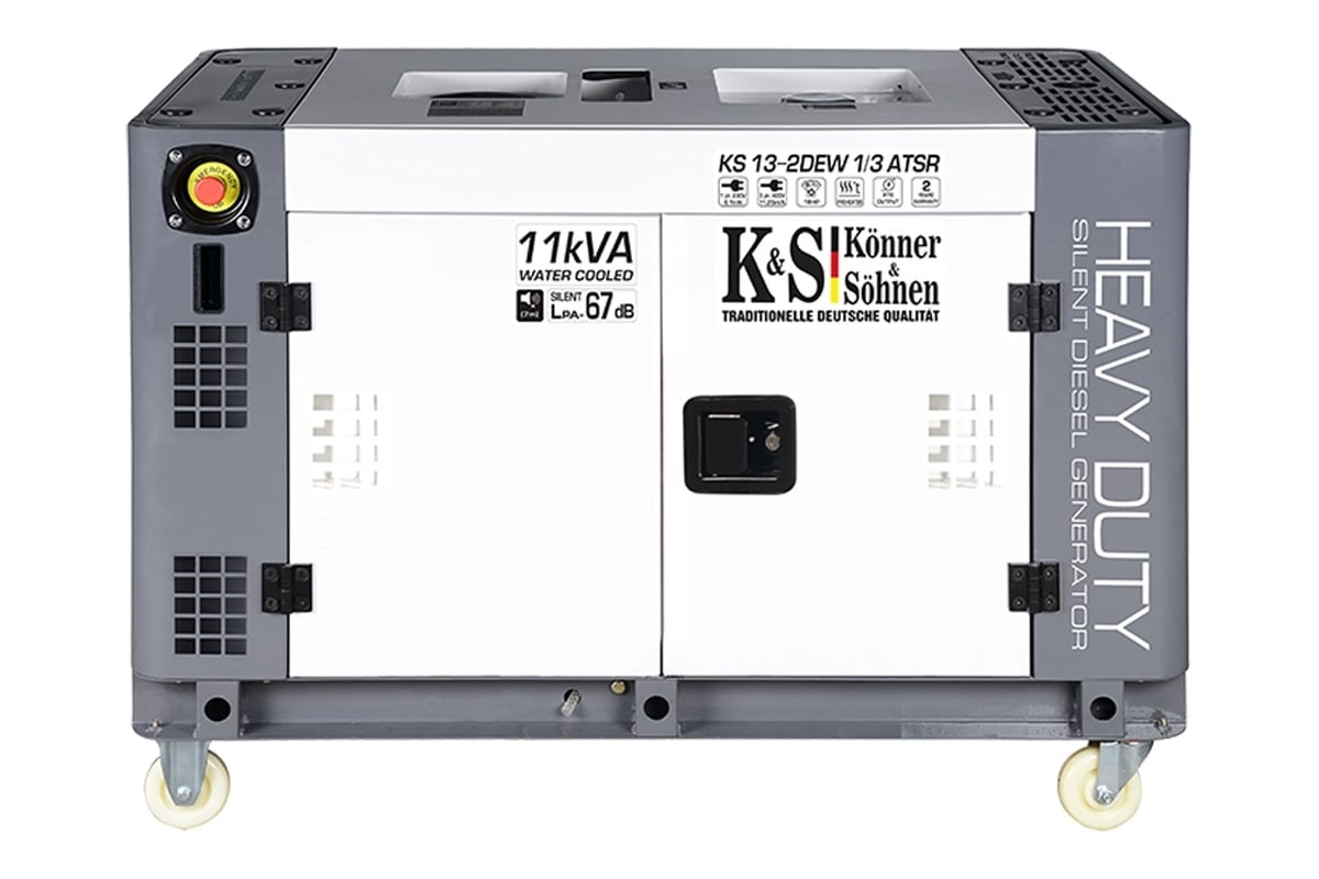 Дизельный генератор Konner&Sohnen KS 13-2DEW ATSR
