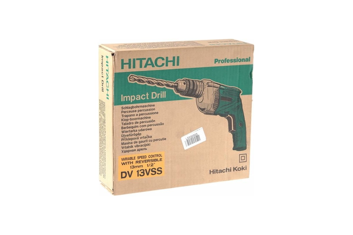 Ударная дрель Hitachi 550Вт DV13VSS