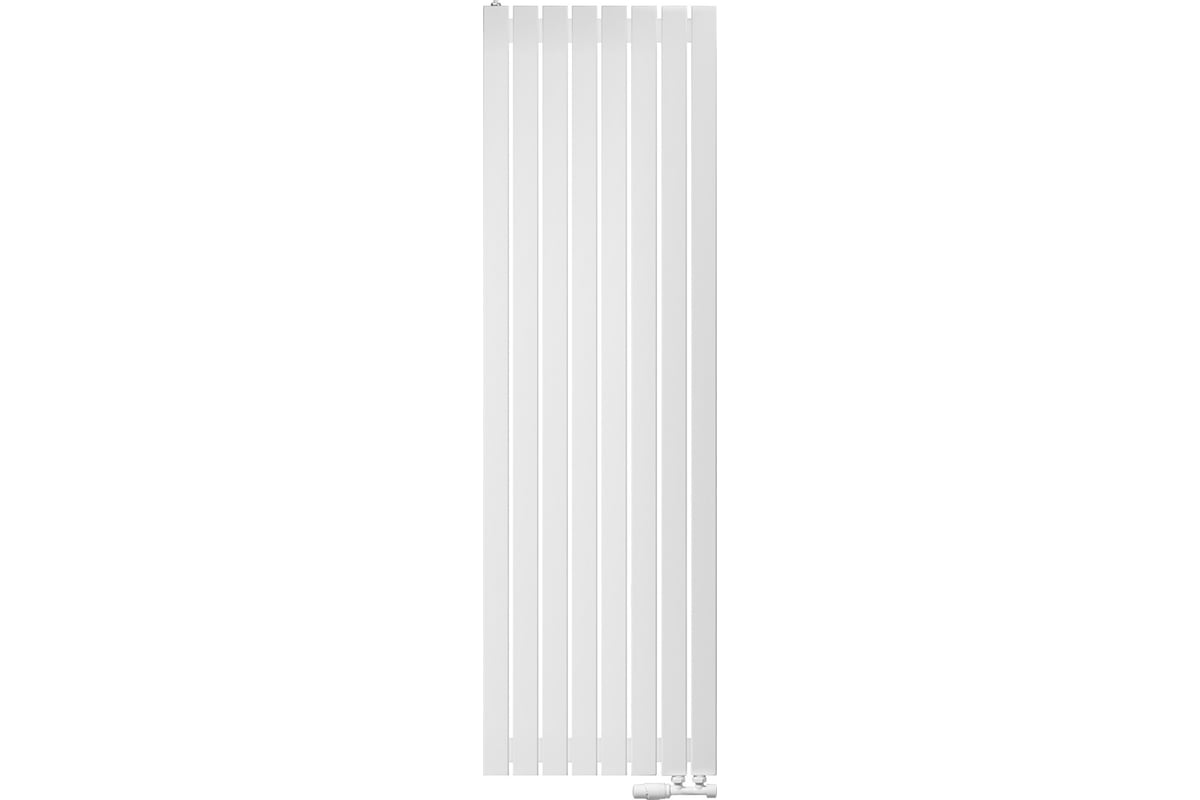 Вертикальный радиатор c нижним подключением, ARBIOLA Liner V 1800-36-08 VR, RAL 9016 матовый белый 254693