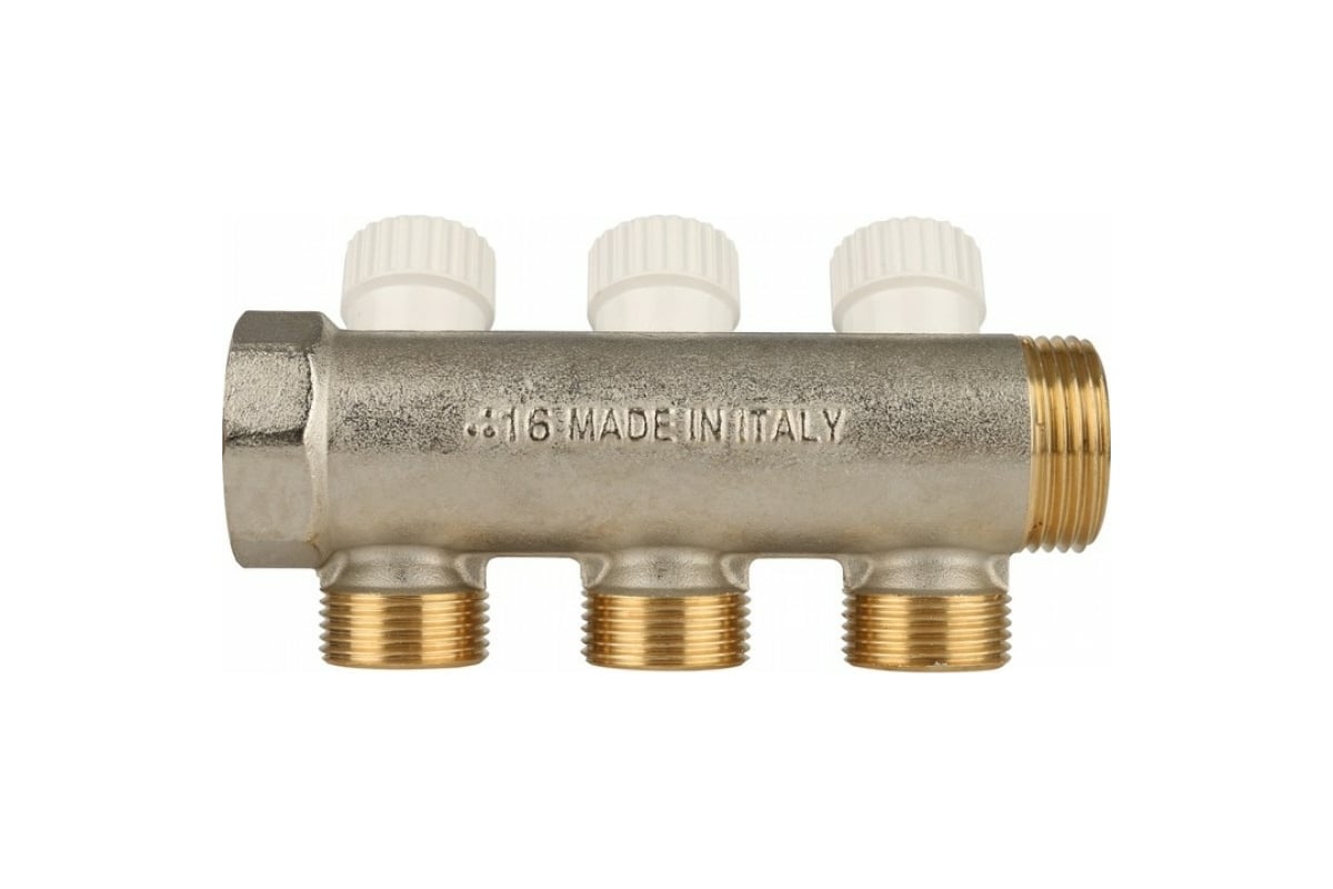 Регулирующий коллектор STOUT 1", 3 отвода 3/4" ЕК RG008UJF58O77P