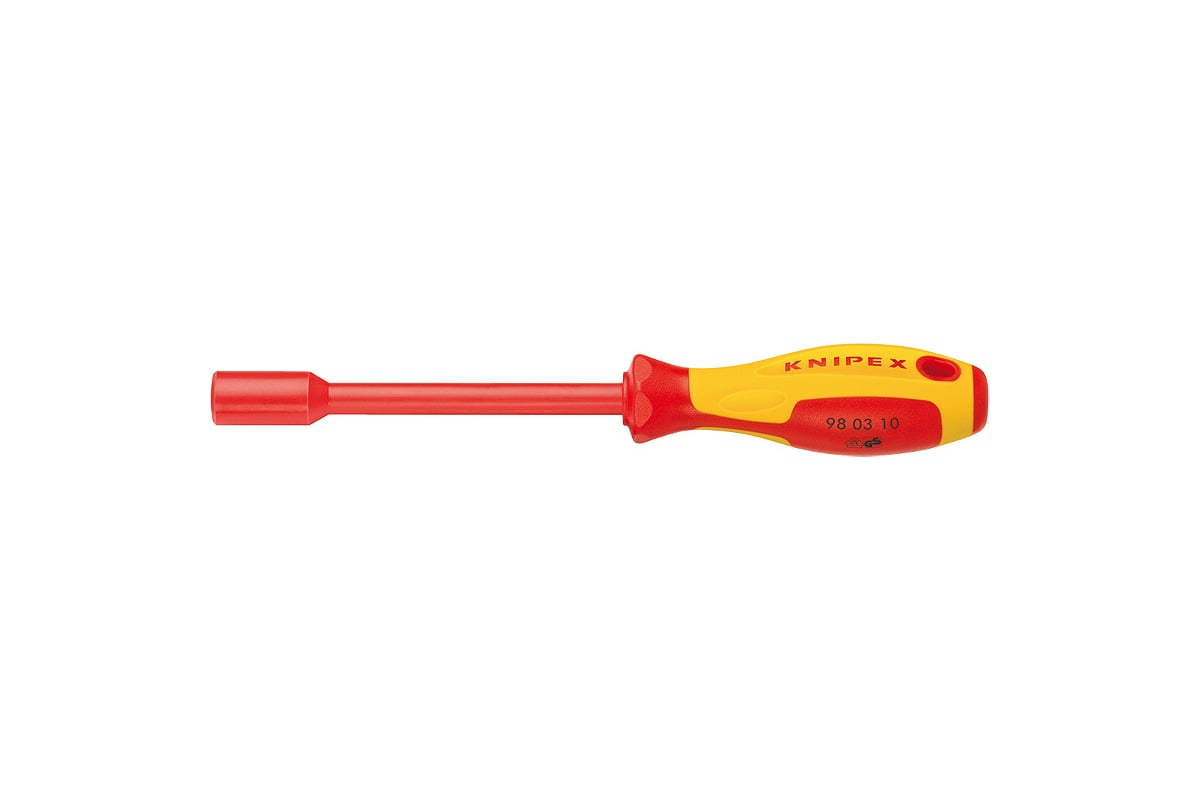 Торцевая отвёртка Knipex VDE с внутренним шестигранником, 10 x 125 мм, длина 237 мм KN-980310