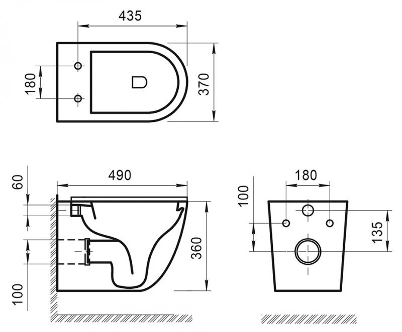 Подвесной унитаз BelBagno Sfera-R BB046CHR/BB2111SC/BB002-80/BB014-SR-BIANCO комплект 4в1