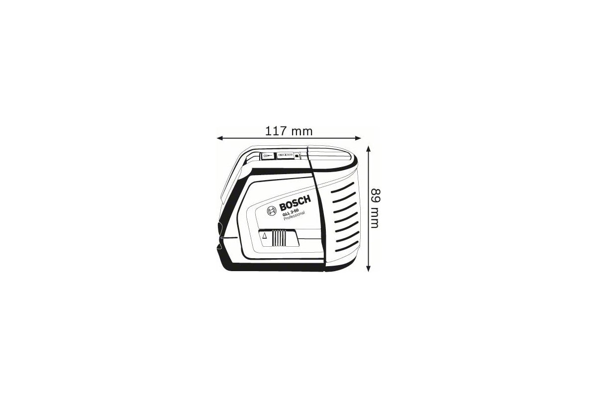 Линейный лазерный нивелир Bosch GLL 2-50 + BM1 новый + L-Boxx 0.601.063.108