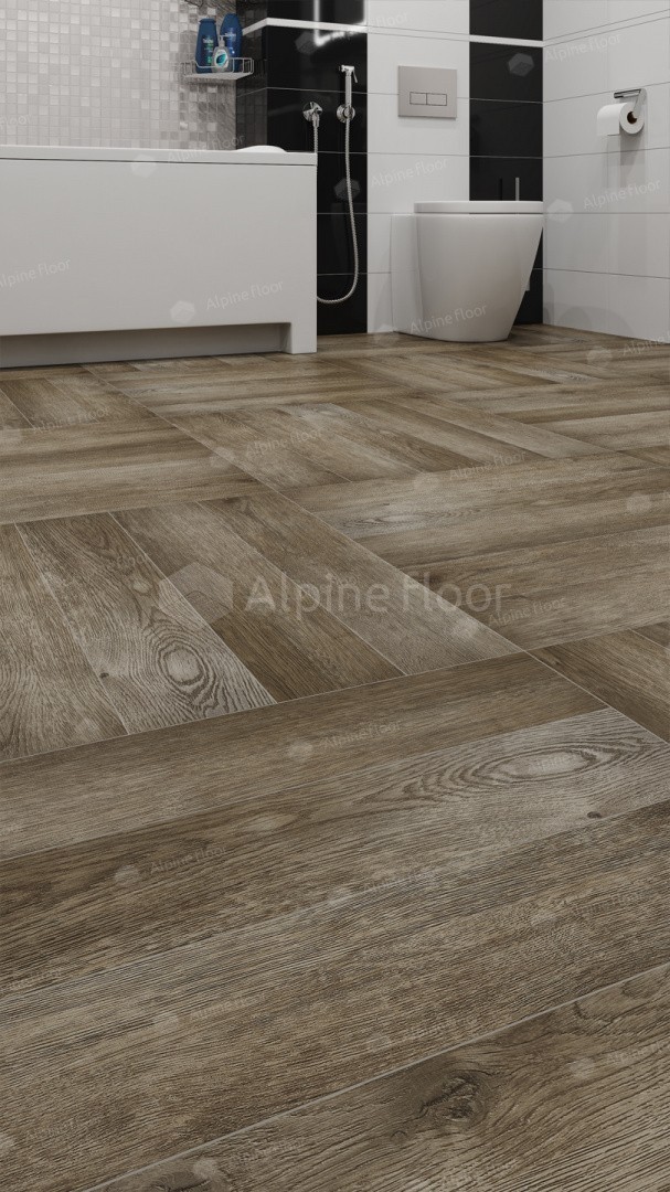SPC ламинат Alpine Floor Expressive Американское Ранчо 610x122x6 мм, ECO 10-6А