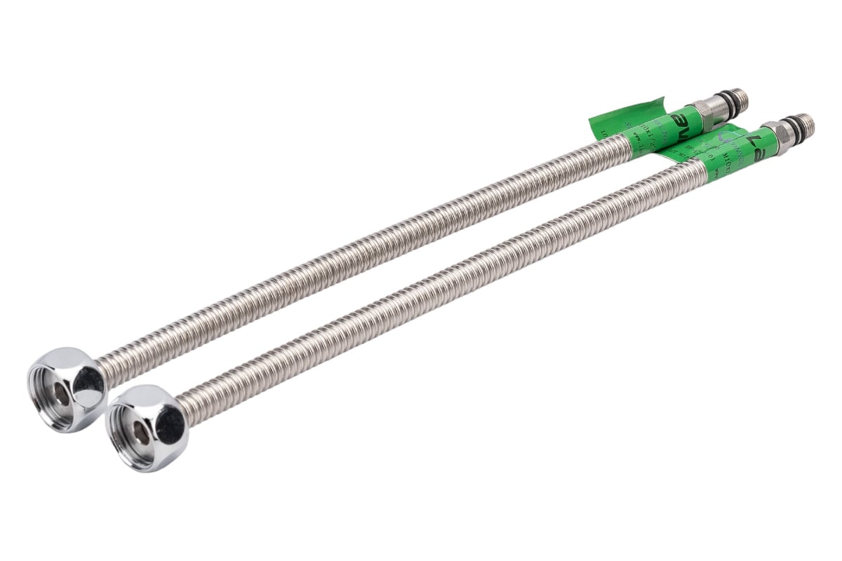 Подводка для смесителя из нержавеющей гофрированной трубы Lavita HF-C300L 1/2хМ10 гайка-штуцер