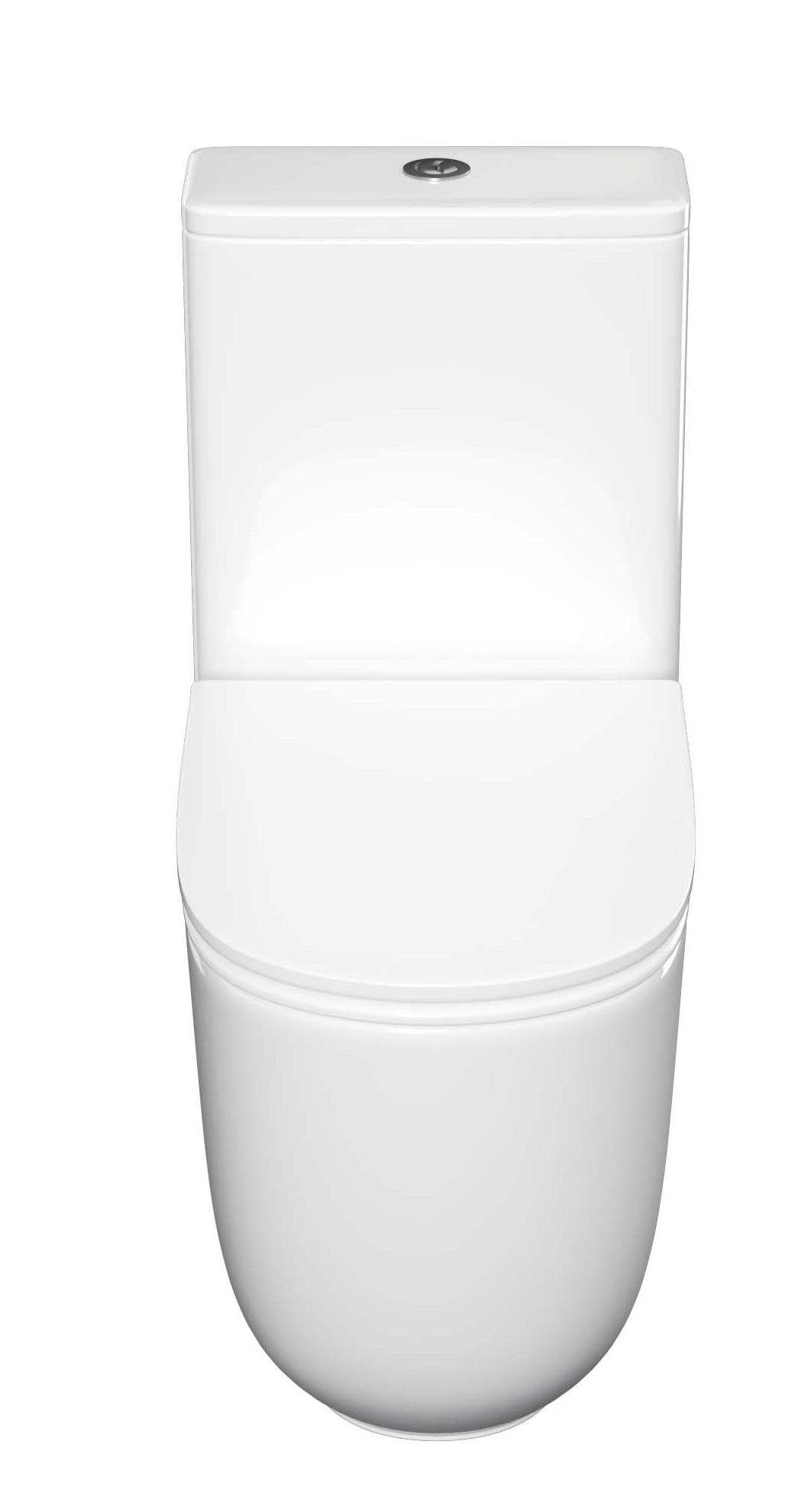 Унитаз-компакт Aquatek Optima Plus AQ4452-00 безободковый, смыв торнадо, с микролифтом