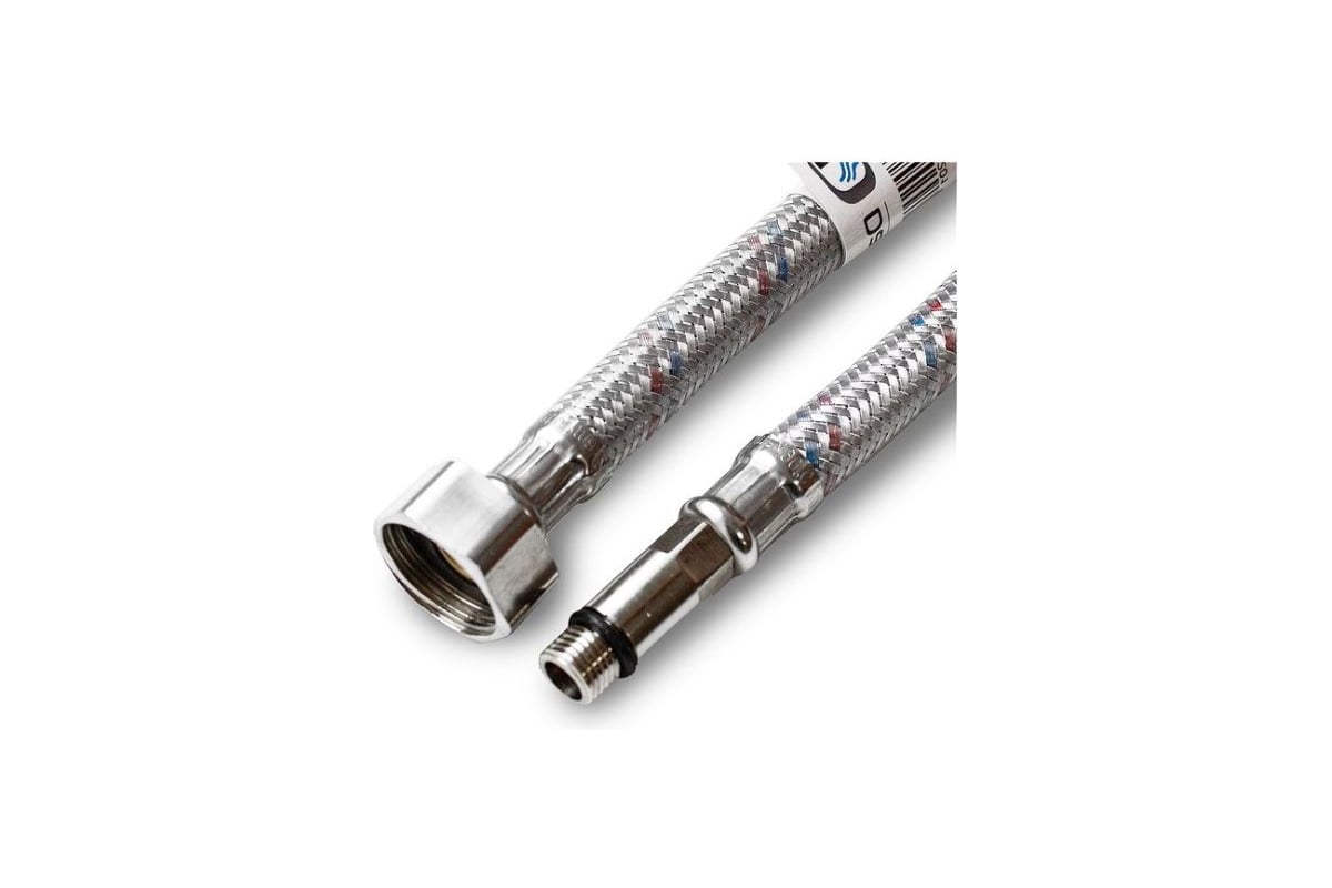 Подводка для смесителя Damento с нержавеющим оплетением, 1/2", М10, 100 см, длинная 8449