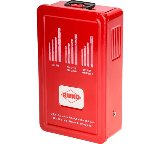 Набор машинных метчиков RUKO M3-M12 мм HSSE-Co5 21пр 245054