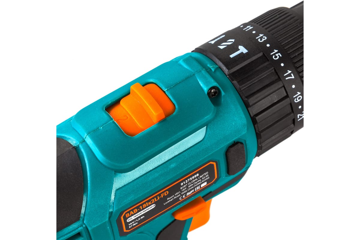 Аккумуляторная дрель-шуруповерт Bort BAB-18Ix2Li-FD 91275998
