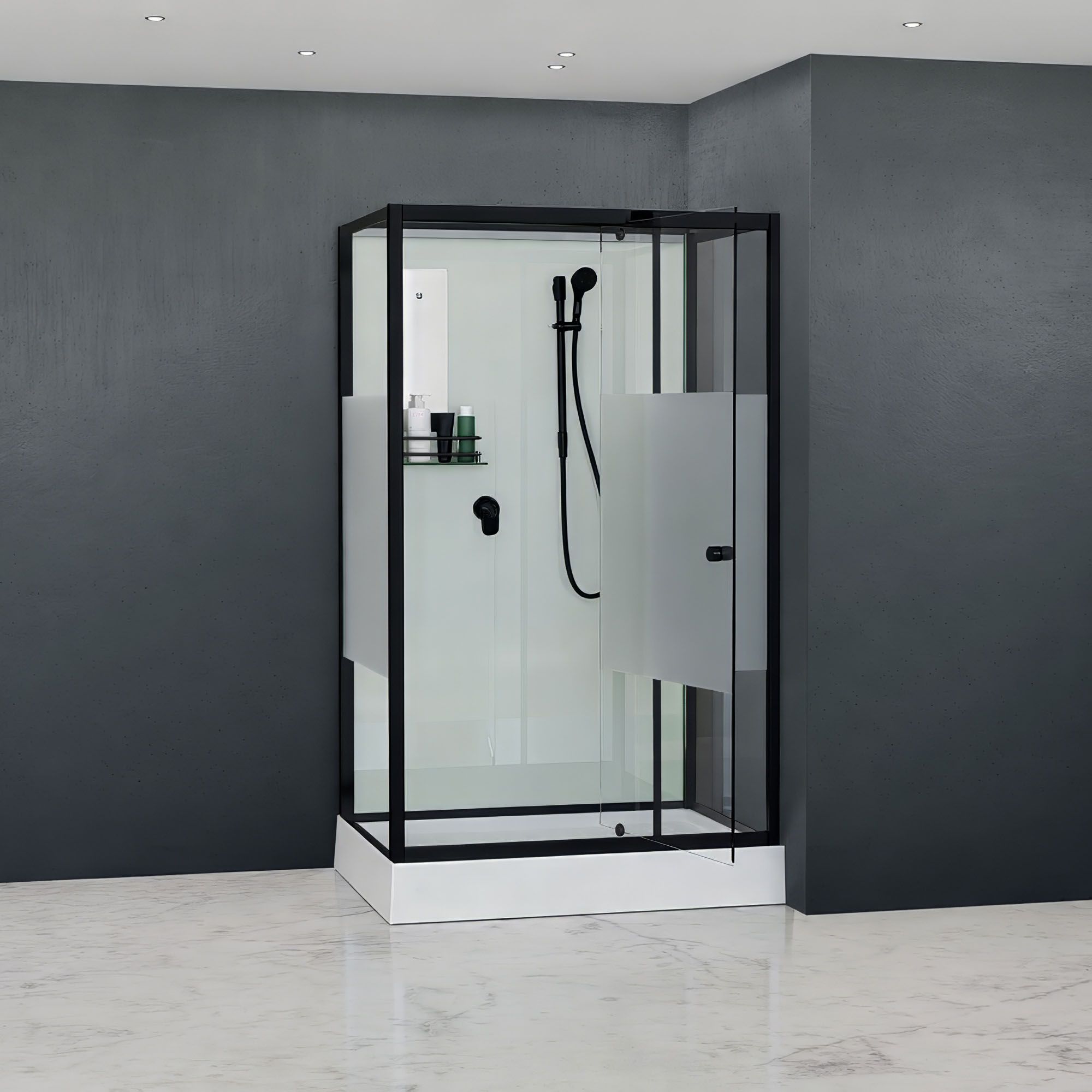 Душевая кабина RGW AN-207B 80x120 черный профиль