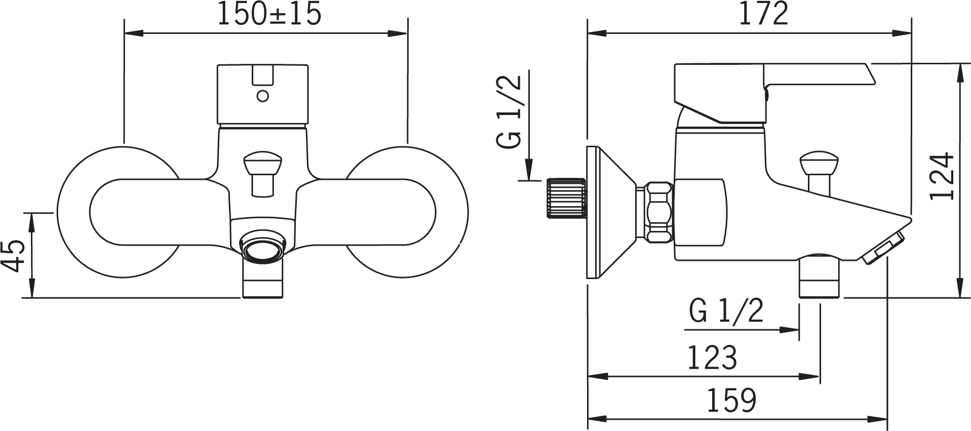 Смеситель для ванны Oras Nordia 2340U