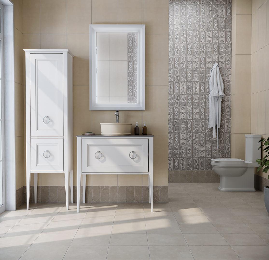 Зеркало Kerama Marazzi Plaza Classic 65 см PL.C.mi.65\WHT белый матовый