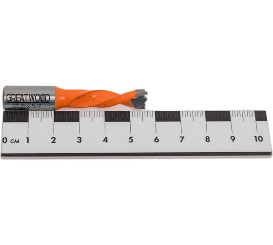 Сверло глухое Премиум HW 8x57 мм, S10x20 мм, LH Greatwood TL00000936