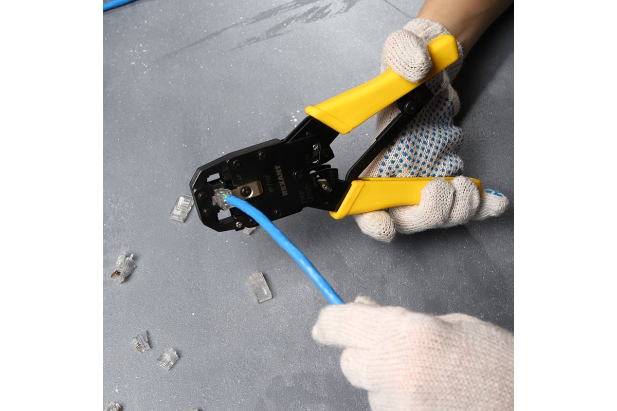 Кримпер Rexant HT-200R для обжима 10P10C, 8P8C, 6P6C, 4P4C 12-3442