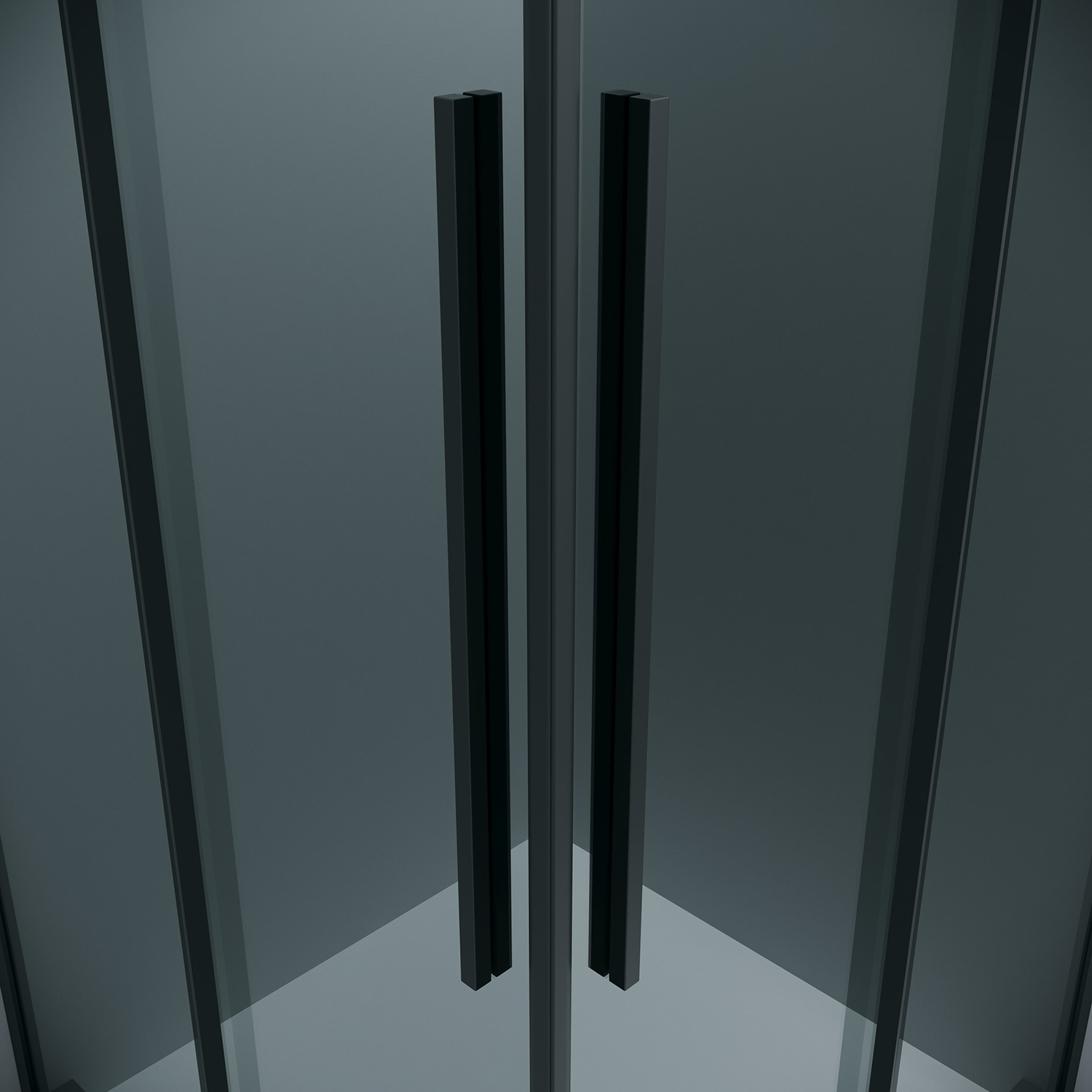 Душевой уголок Grossman Galaxy 300.K33.01.8080.21.10 80x80 тонированный, черный матовый