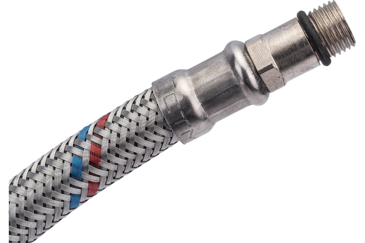 Подводка для смесителей СТМ сталь 1/2xM10x60 см., короткий штуцер CWFSS060