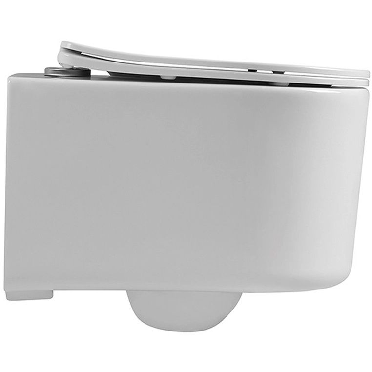 Подвесной унитаз SET Aquatek Мия-014 4в1, кнопка хром матовый