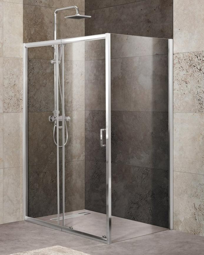 Душевой уголок BelBagno UNIQUE-AH-1-100/115-80-C-Cr 100-115x80 прозрачный, хром