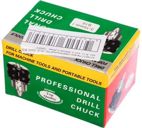 Патрон сверлильный ПС-16 (3-16 мм; B16; R-11; биение 0.35 мм) Griff b214017