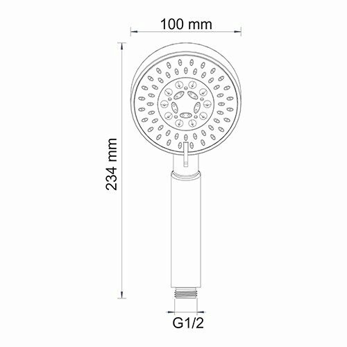 Душевой набор WasserKRAFT Donau A14028 с лейкой