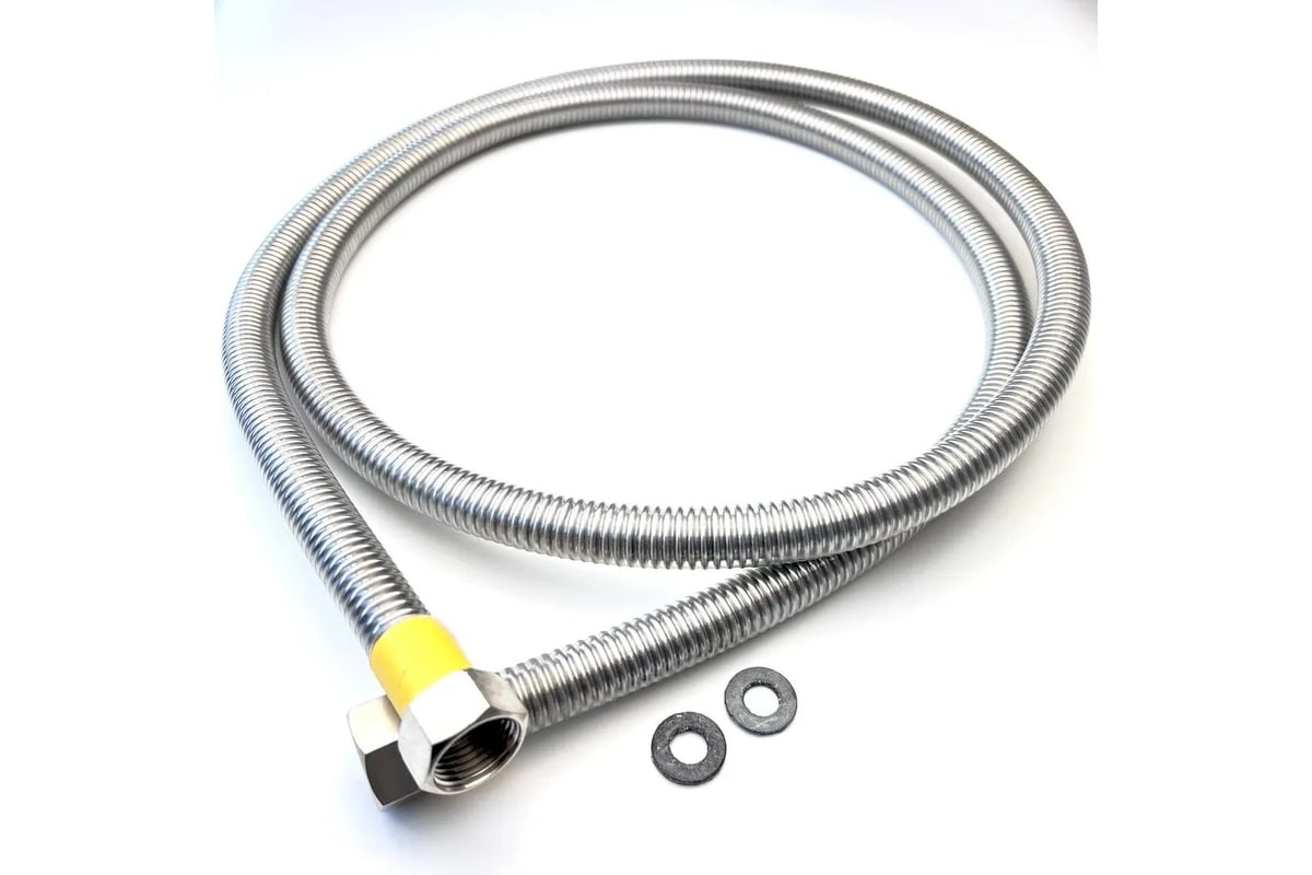 Сильфон для газа TUBOFLEX в оплетке ПВХ 1/2", 1,5 м, ВР/ВР 4829435