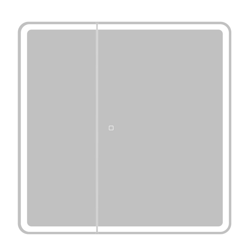 Зеркальный шкаф BelBagno SPC-MAR-800/800-2A-LED-TCH 80 см
