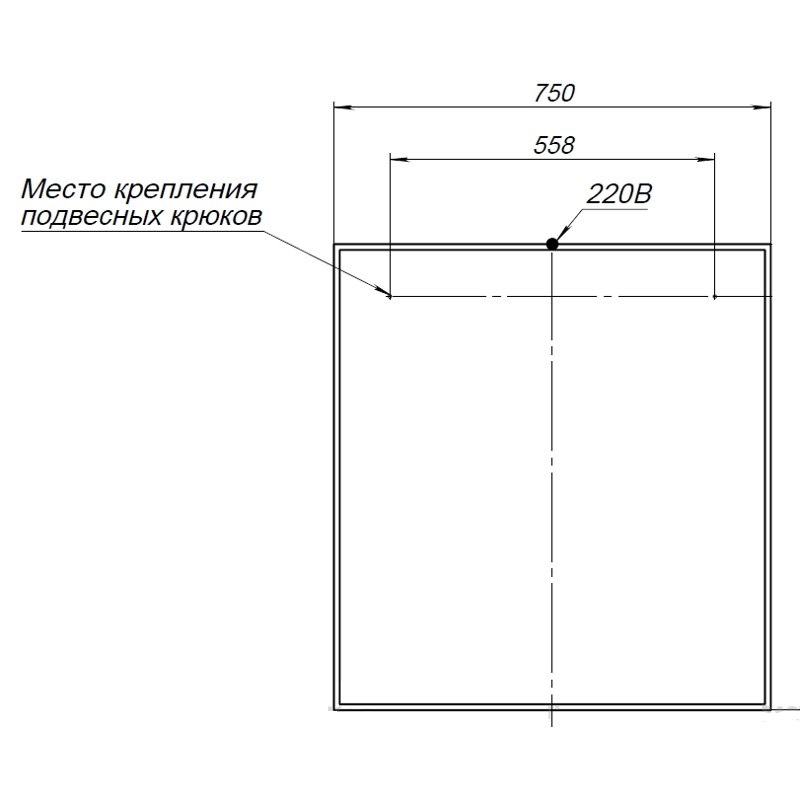 Зеркало Aquanet Nova Lite 75 см