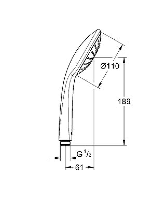 Душевой набор Grohe Eurosmart 124440